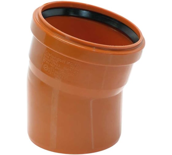 Изображение товара Отвод Ostendorf наружной канализации 125 мм, 15 градусов 221200