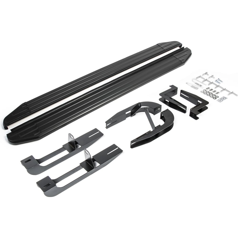 Изображение товара Пороги Rival Premium-Black для Hyundai Santa Fe II 2006-2012 2 шт.