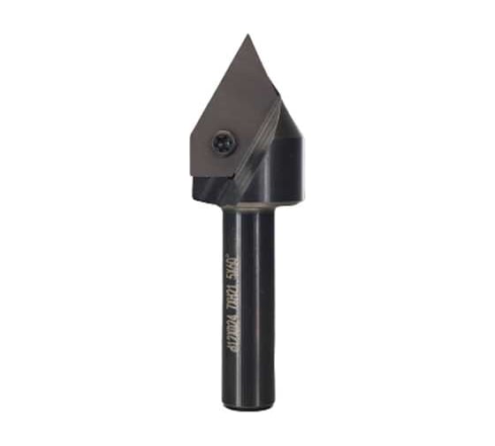 Изображение товара Фреза V-образная 60 градусов (24.7 мм, 79 мм, хвостовик 12 мм) со сменными ножами ROTIS 1466022012