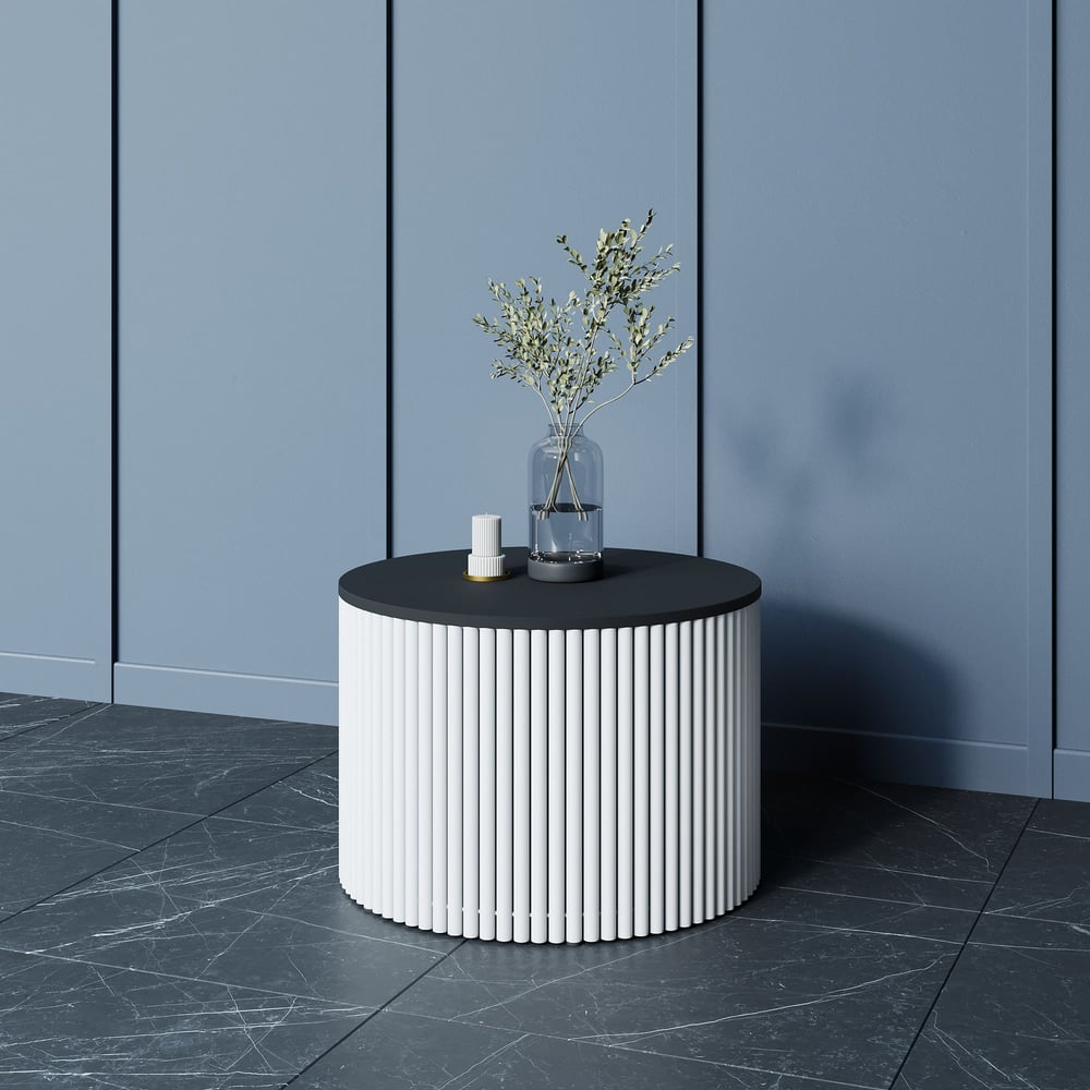 Изображение товара Журнальный стол круглый с металлическим подстольем 60 см TRUBIS Wood