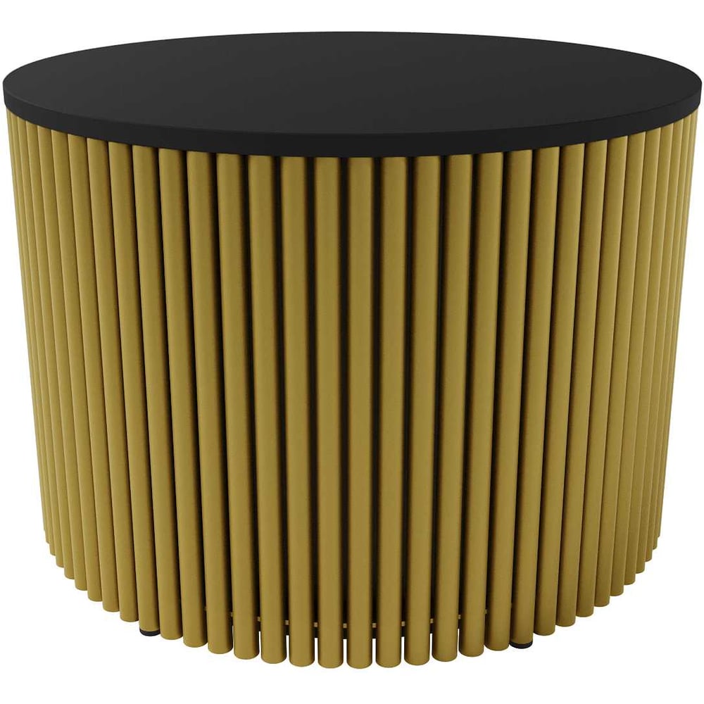 Изображение товара Журнальный круглый стол GENGLASS с металлическим подстольем 600 мм TRUBIS Wood