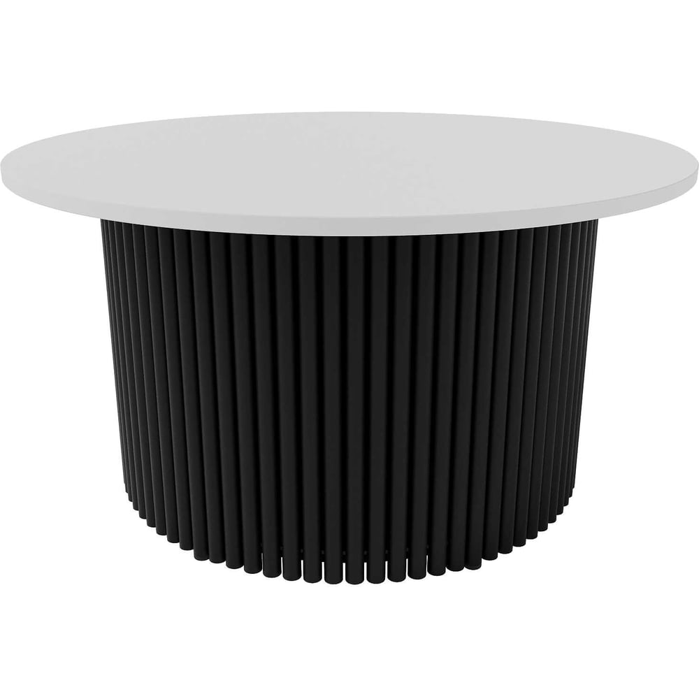 Изображение товара Журнальный круглый стол GENGLASS с металлическим подстольем 80 см TRUBIS Wood