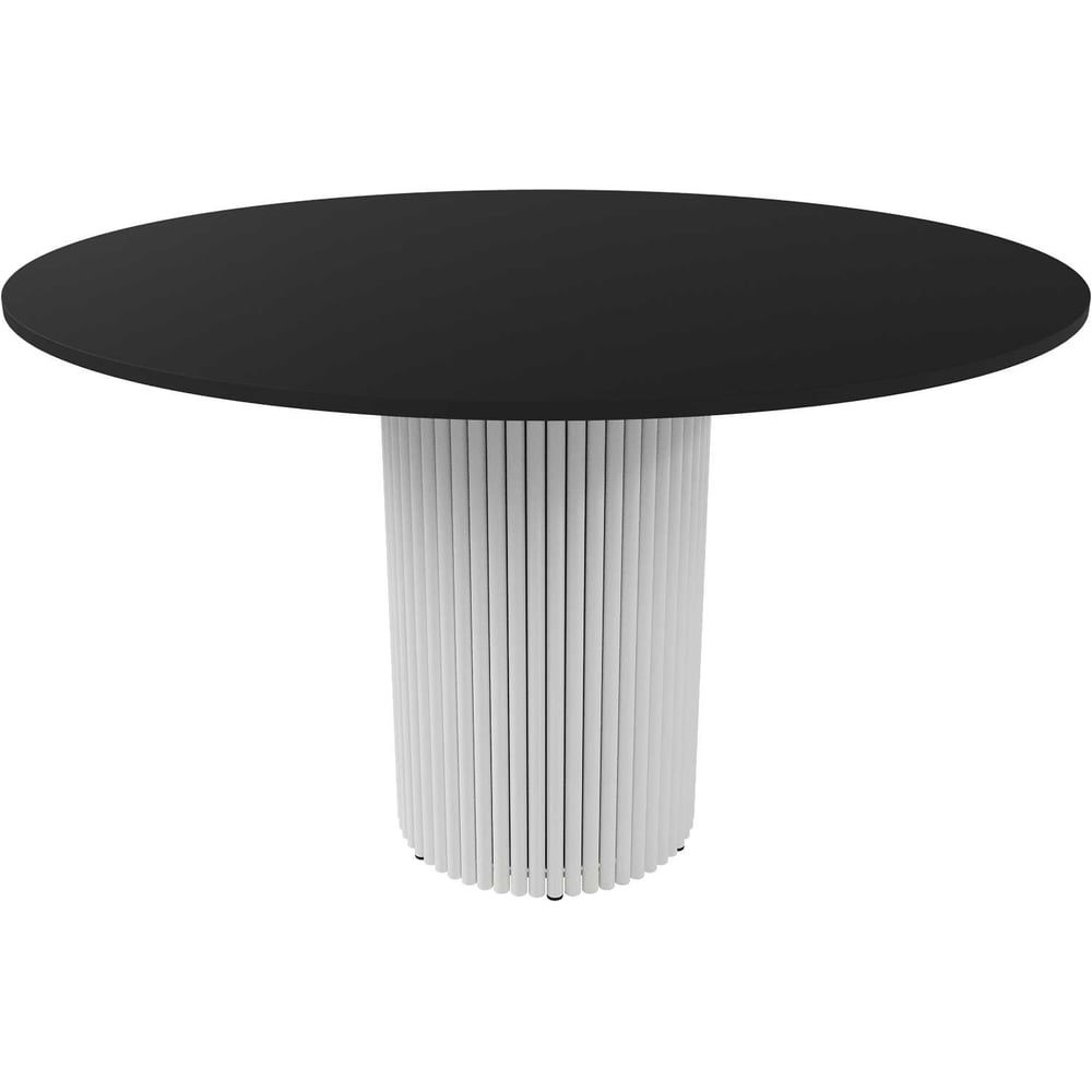 Изображение товара Обеденный круглый стол GENGLASS с металлическим подстольем 120 см TRUBIS Wood