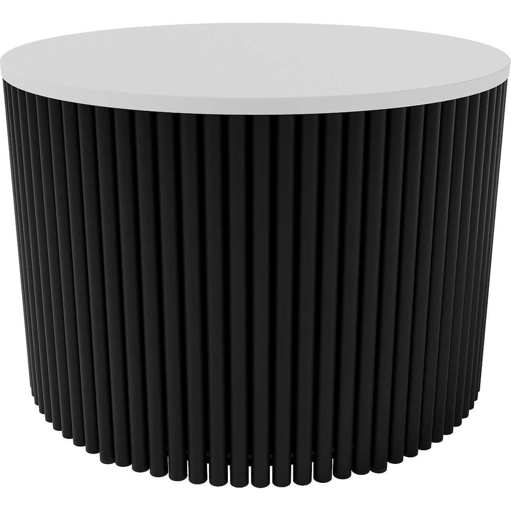 Изображение товара Журнальный стол круглый GENGLASS с металлическим подстольем 60 см TRUBIS Wood