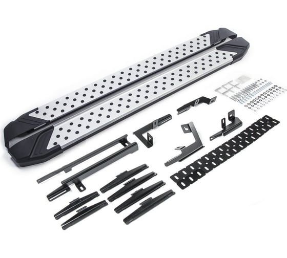 Изображение товара Пороги "Bmw-Style круг" Rival для Toyota Highlander U50 2013-2020, 180 см, 2 шт., алюминий, D180AL.5706.1