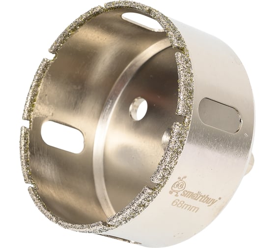 Изображение товара Коронка по плитке для подрозетников 68 мм, алмазная, smarbuy tools Smartbuy SBT-HDH-68p2
