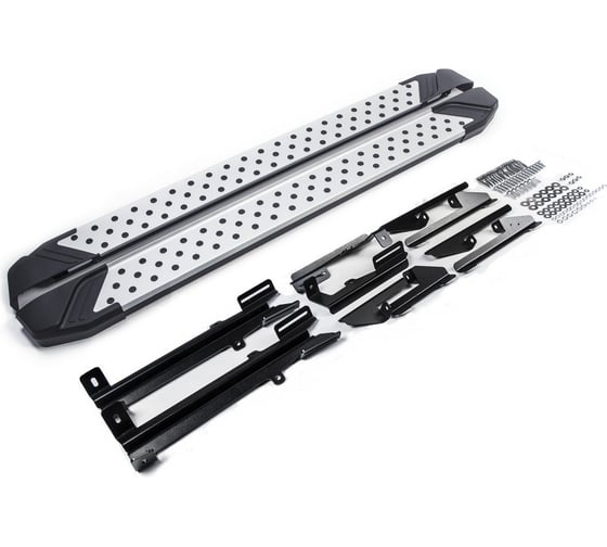 Изображение товара Алюминиевые пороги Bmw-Style круги Rival для Nissan Murano III 2016, 2 шт., D180AL.4108.3