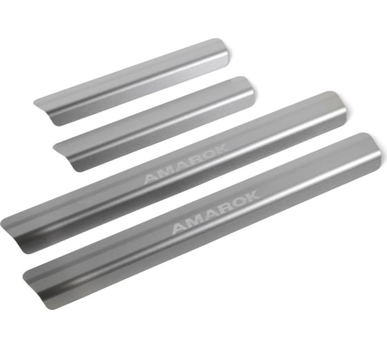 Изображение товара Накладки на пороги Rival VW Amarok I рестайлинг 2016-, нержавеющая сталь, 4 шт., NP.5806.3