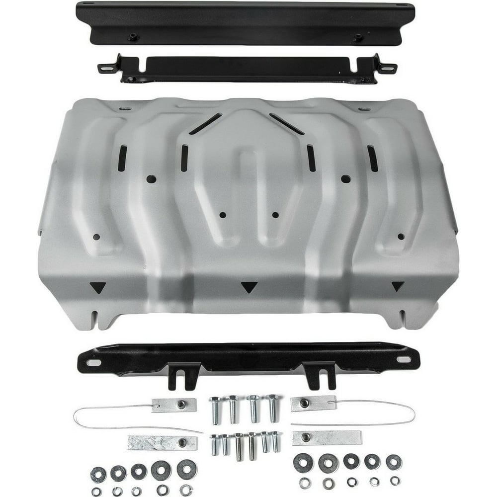 Изображение товара Защита радиатора Rival для Mitsubishi L200 Fiat Fullback Pajero Sport алюминий