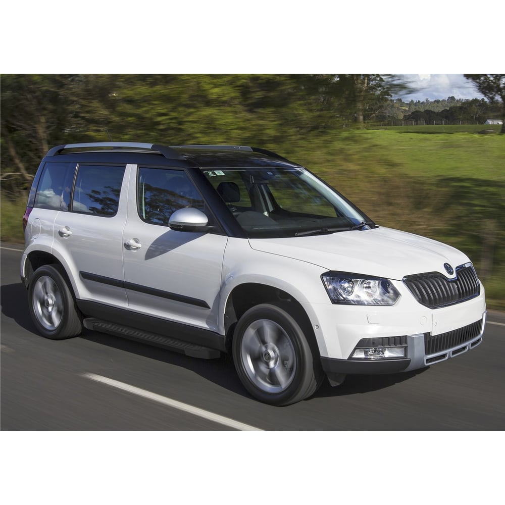 Изображение товара Пороги Black Rival для Skoda Yeti 2009-2018, алюминий, 173 см, 2 шт