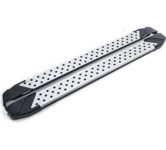 Изображение товара Пороги "Bmw-Style круг" Rival для Nissan Qashqai I 2006-2014/X-Trail T31 2007-2015, 173 см, 2 шт., алюминий, D173AL.4104.5