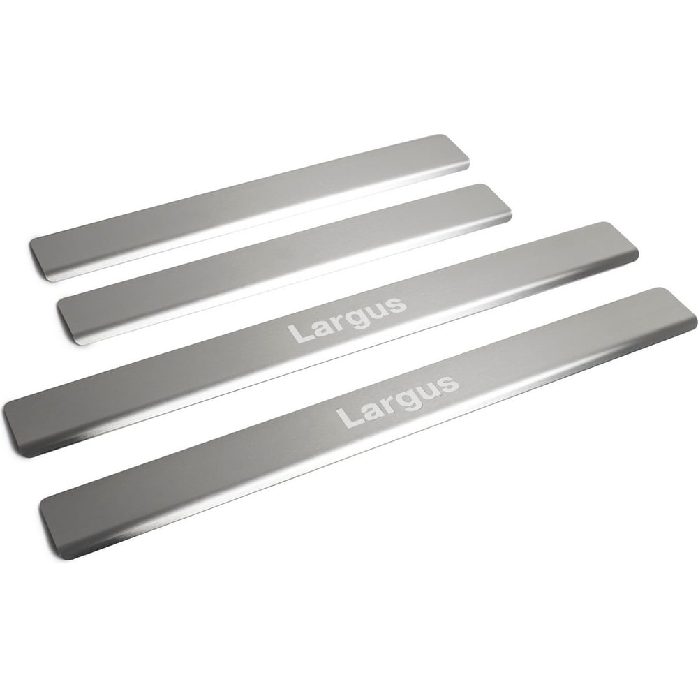 Изображение товара Накладки на пороги Rival для Lada Largus 2012-н.в., нержавеющая сталь, 4 шт., NP.6001.3