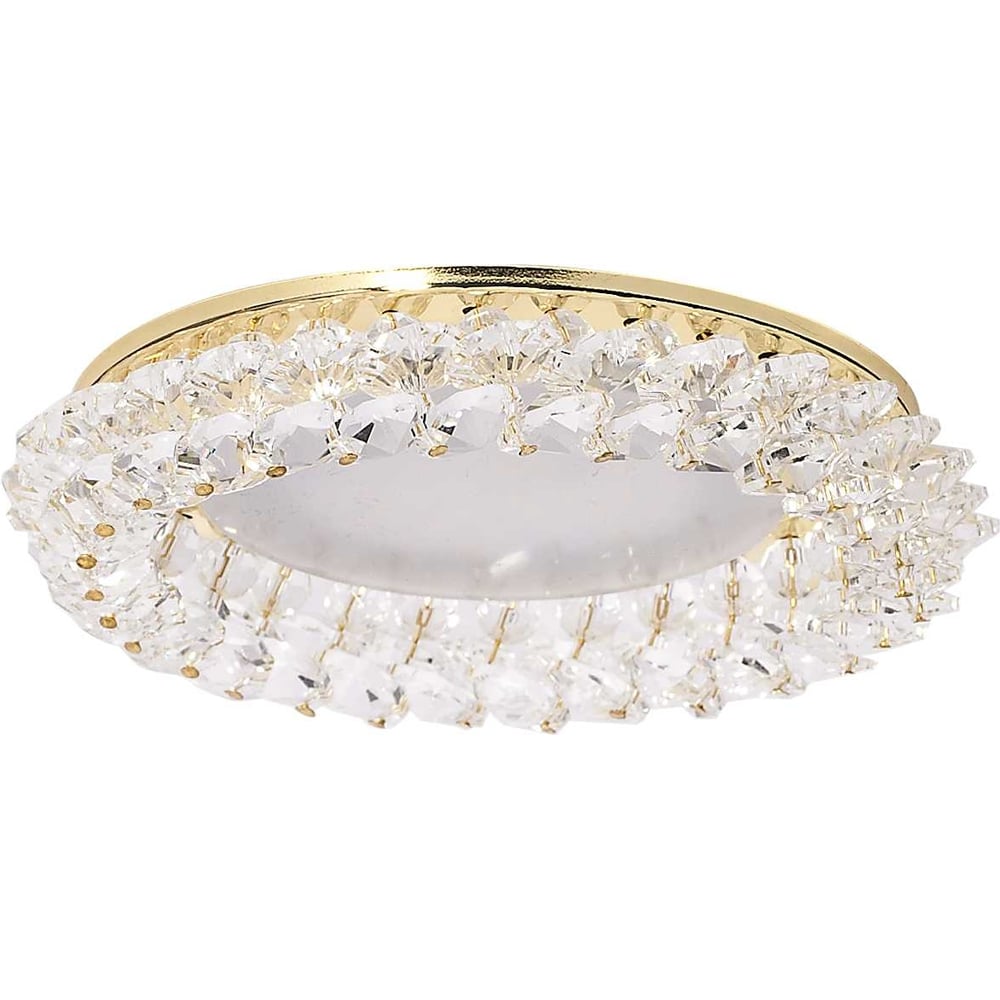 Изображение товара Стильный встраиваемый светильник Lightstandart Venecia 53 0 04, стекло, золото, GX53, 15 Вт