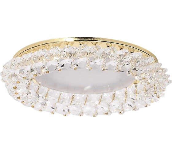 Изображение товара Светильник Lightstandart Venecia 53 0 04 штампованный, с ограненным стеклом, золото, прозрачное стекло, GX53 IT8537