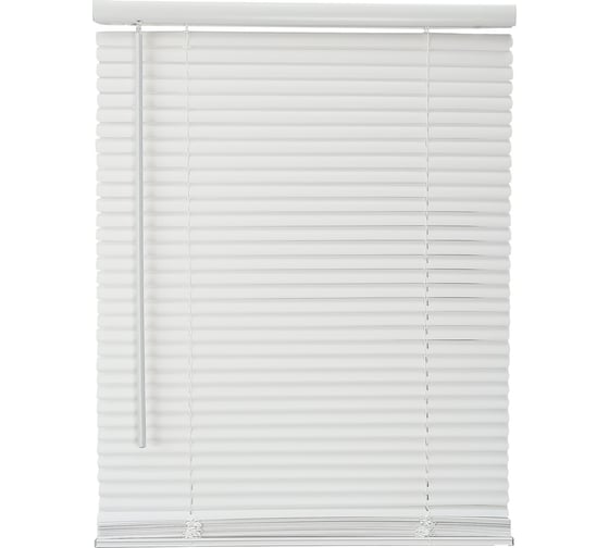 Изображение товара Жалюзи Эскар с пружинным механизмом (cordless), пластик, белый, 80x160 677080160