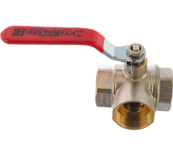 Изображение товара Шаровой кран Terma RED 3/4 Т-обр. трехходовой ручка 26159