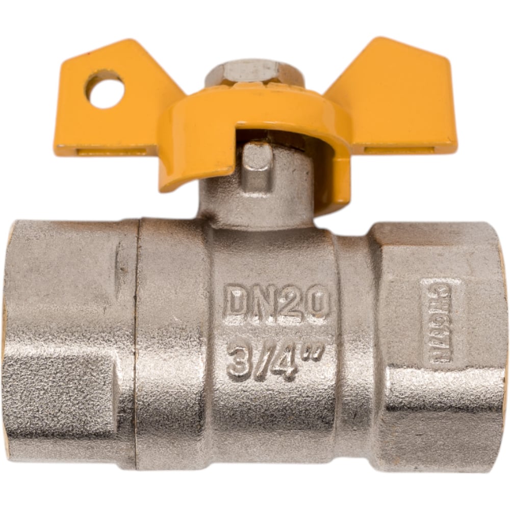 Изображение товара Шаровой кран Terma для газа 3/4в/в бабочка 26064 уверенность высокого качества