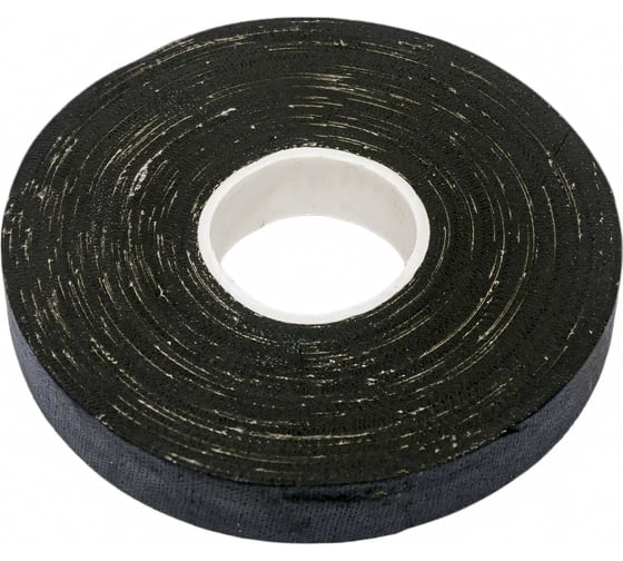 Изображение товара Тканевая изолента HIMPT хб, черная, 300 г, двухсторонняя, 20 мм, 0.4 мм 00-00008227