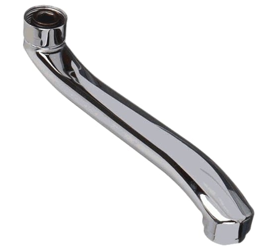 Изображение товара Излив смесителя для ванны Melodia della vitaплоский S-образный с аэратором 25 см 34103