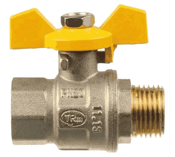 Изображение товара Шаровой кран Terma для газа 3/4в/н бабочка 26063