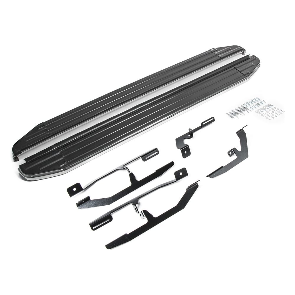 Изображение товара Пороги 'Premium' Rival для Kia Soul II 2017-2019 алюминий 173 см, 2 шт.