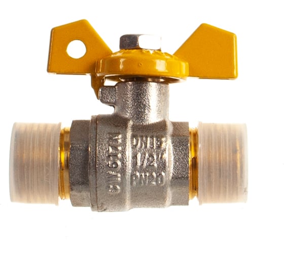 Изображение товара Шаровой кран Terma для газа 1/2н/н бабочка 26055