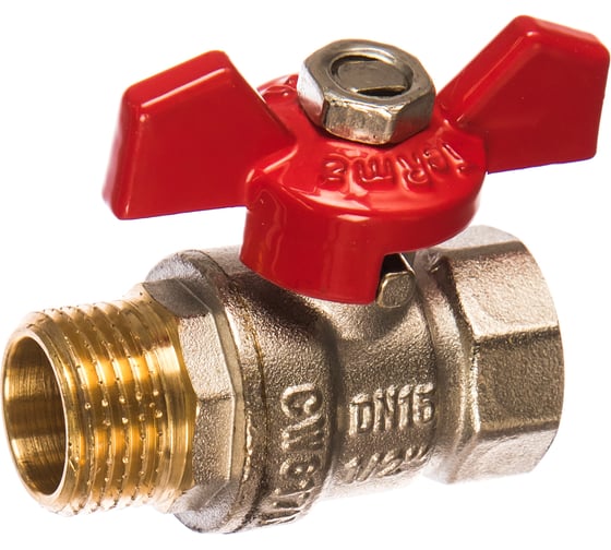 Изображение товара Шаровой кран Terma RED 1/2 в/н бабочка 26114