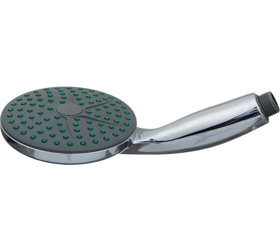 Изображение товара Лейка душа Melodia della vita 1 функция, d115 мм, хром/зеленый 34631