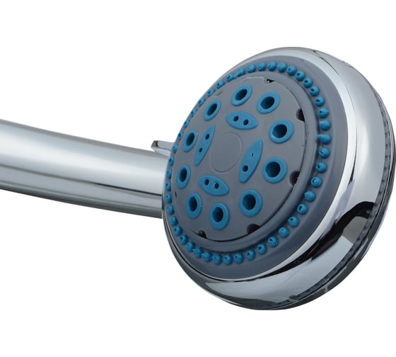 Изображение товара Лейка для душа Melodia della vita 3 функции, d84мм, хром/зеленый 34636