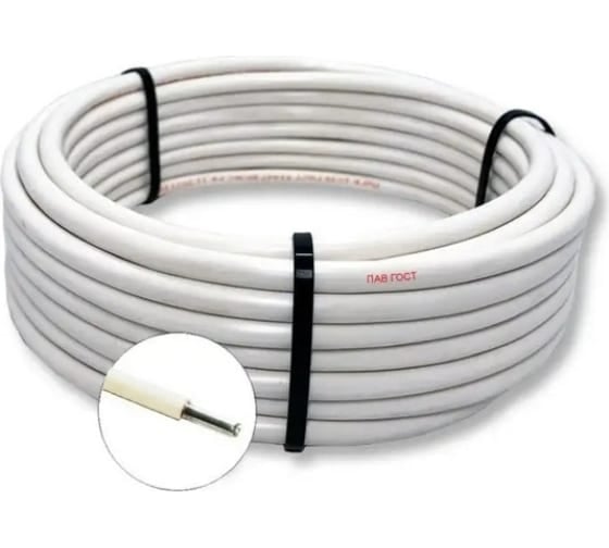 Изображение товара Установочный провод ПАВ ПРОВОДНИК 1x35 мм2 Белый, 1000м OZ251797L1000