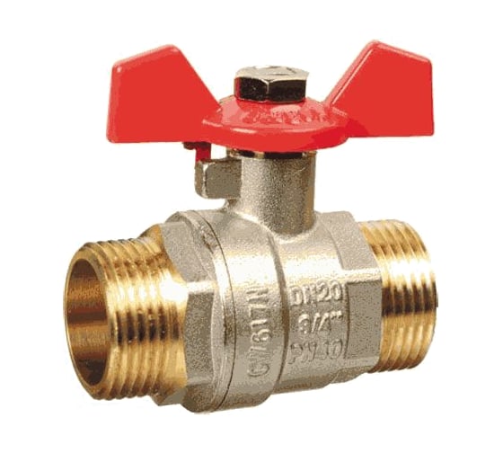 Изображение товара Шаровой кран Terma RED 3/4 н/н бабочка 26125