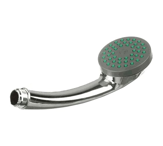 Изображение товара Лейка для душа Melodia della vita 1 функция, d60мм, хром/зеленый 34669