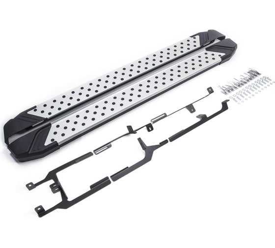 Изображение товара Алюминиевые пороги Rival Bmw-Style круги VW Touareg II 2010-2018, 193 см, 2 шт., D193AL.5801.3