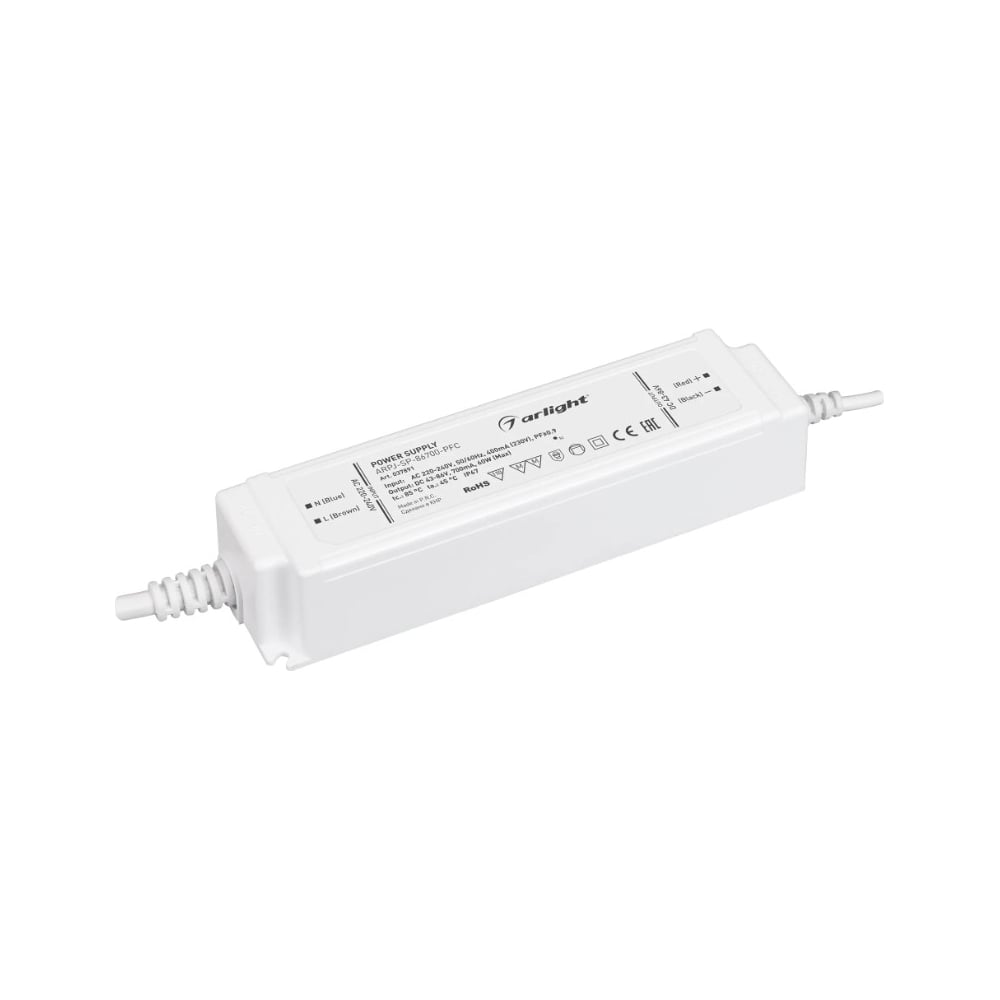 Изображение товара Блок питания Arlight ARPJ-SP-86700-PFC 60 Вт IP67 для светодиодов