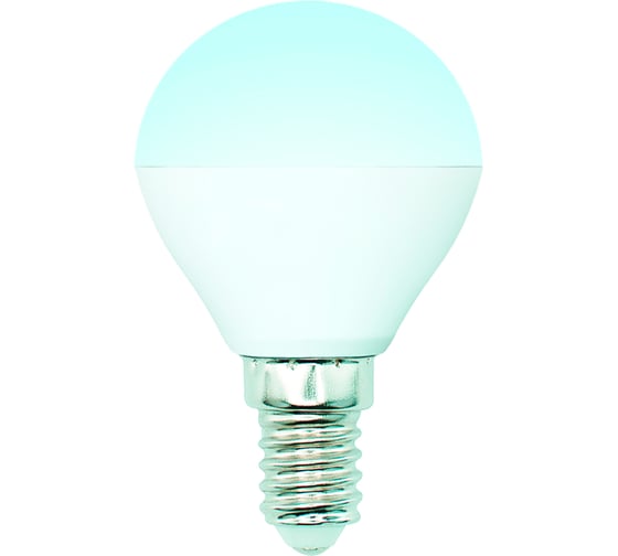 Изображение товара Светодиодная лампа Uniel LED-G45-6W/NW/E14/FR/MB PLM11WH форма «шар», матовая UL-00002376