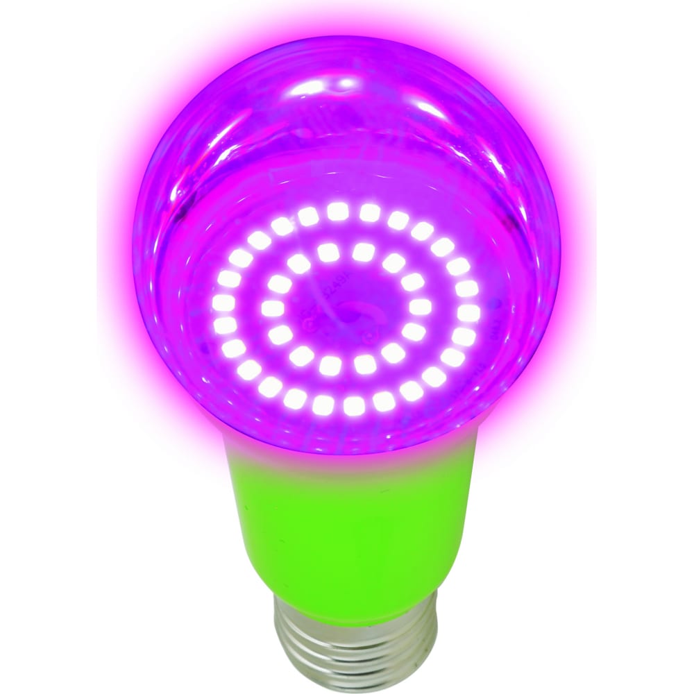 фото Светодиодная лампа для растений uniel led-a60-15w/spsb/e27/cl plp30gr ul-00004582