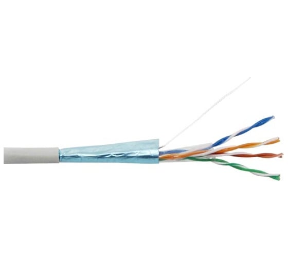 Изображение товара Кабель NEWMAX FTP CCA, 4 пары, категория 5e, серый, 305м в катушке, NM-FTP5E4PR-CCA