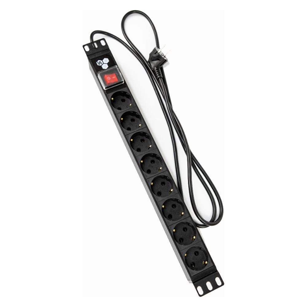 Изображение товара Блок розеток SYSMATRIX 19 PDU 8 розеток выключатель кабель 1.8 м