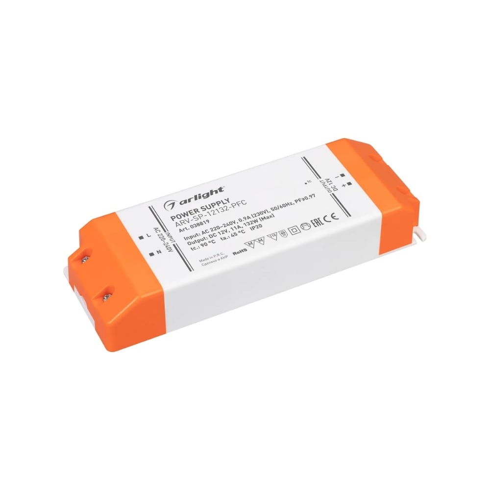 Изображение товара Блок питания Arlight ARV-SP-12132-PFC 132 Вт для светодиодных систем