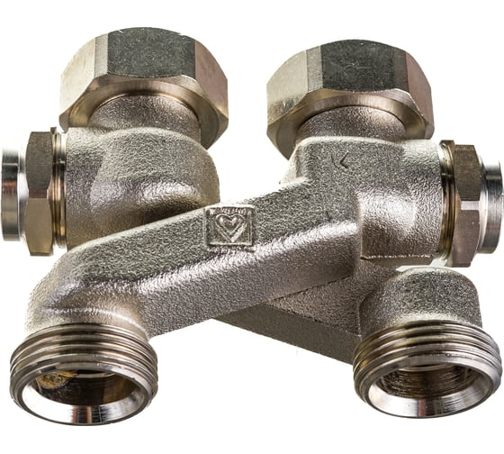 Изображение товара Перекрестие "Х" RIFAR с запорным вентилем Герц G3/4", 50 мм 00000000793