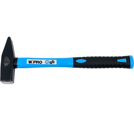 Изображение товара Слесарный молоток WIPRO двухкомпонентная рукоятка фиберглас+ПВХ и ТПР 0501-800