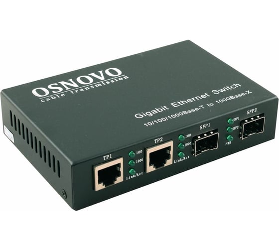 Изображение товара Неуправляемый коммутатор OSNOVO SW-70202 Gigabit Ethernet на 4 порта sct1058