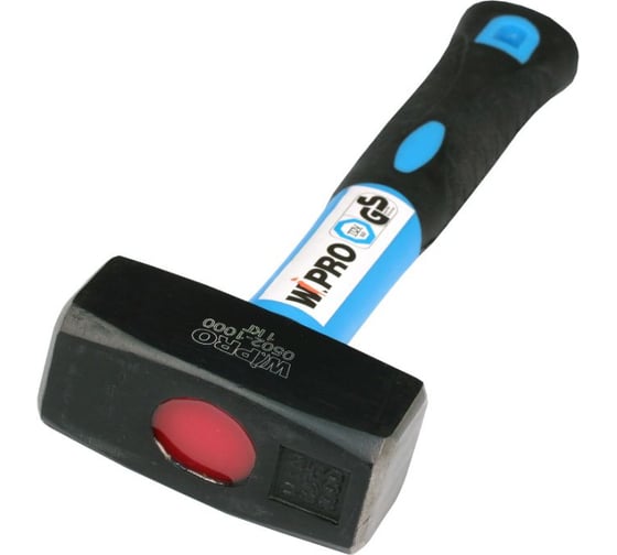 Изображение товара Кувалда WIPRO двухкомпонентная рукоятка фиберглас + ПВХ и ТПР 0502- 800