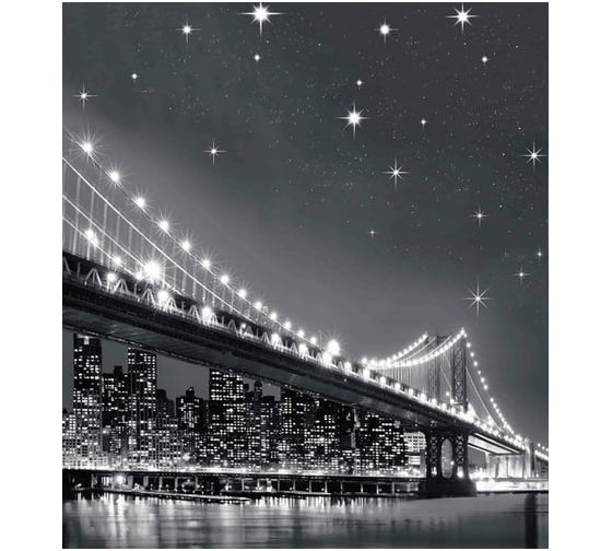 Изображение товара Тканевая шторка для ванны Melodia della vita MZ-68 Мост 180х200см 20838