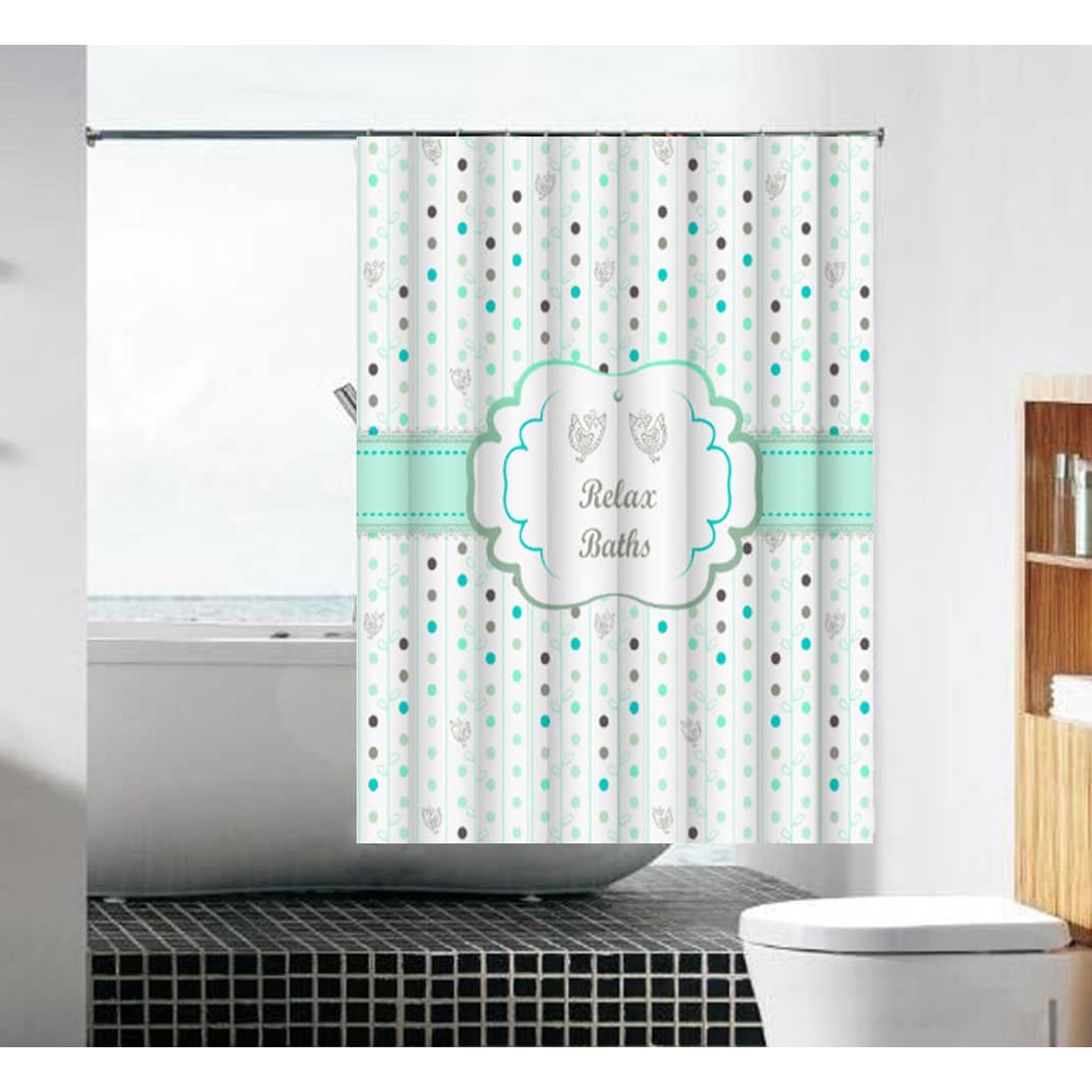 фото Тканевая шторка для ванной комнаты terma расслабься в ванной mz-88 180х180 см 20858