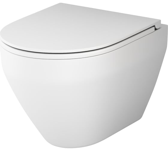 Изображение товара Подвесной унитаз AM.PM Spirit V2.0 FlashClean с сиденьем микролифт, бел мат C701700MWSC