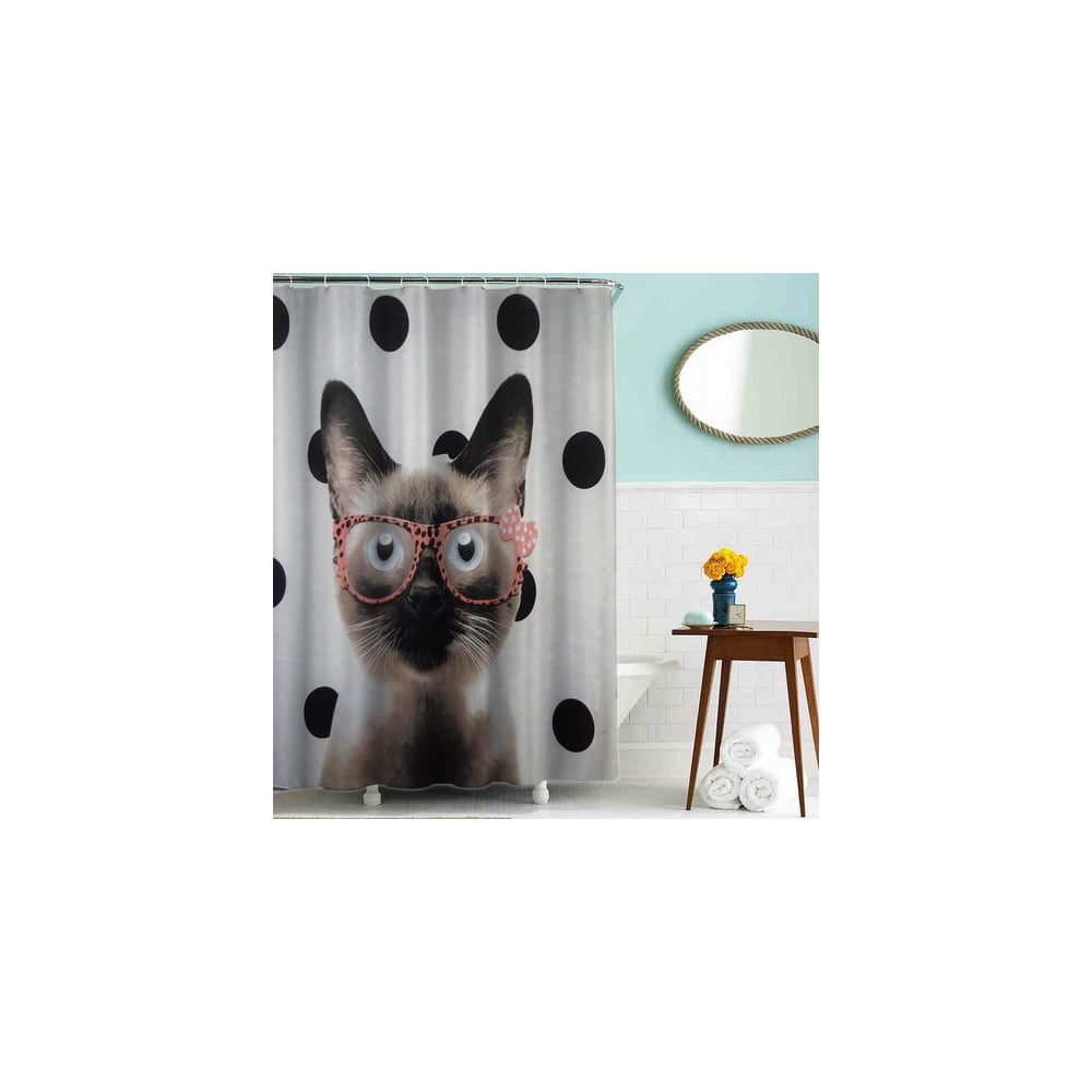 Тканевая шторка для ванной комнаты MELODIA раскраска по номерам с наклейками дикие животные 16 стр