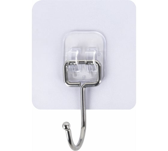 Изображение товара Самоклеящиеся универсальные крючки LAIMA 7x7 см, комплект 5 шт., сталь + пвх 608790