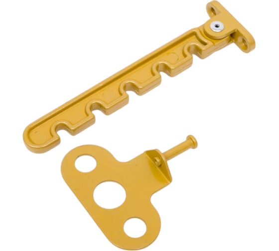 Изображение товара Оконный ограничитель Трибатрон "евро-2" 120 мм, золотой металлик 88452