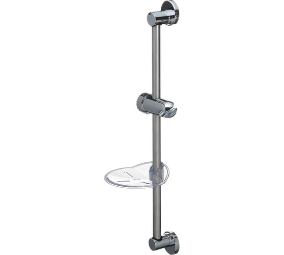 Изображение товара Стойка для душа с мыльницей Melodia della vita d19мм, 600 мм нерж., ABS, хром 21345
